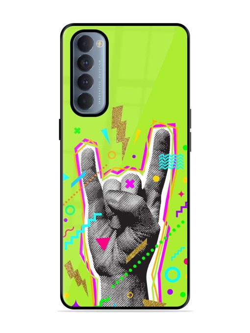 Neon Rock Glossy Soft Edge Case for Oppo Reno 4 Pro Chachhi