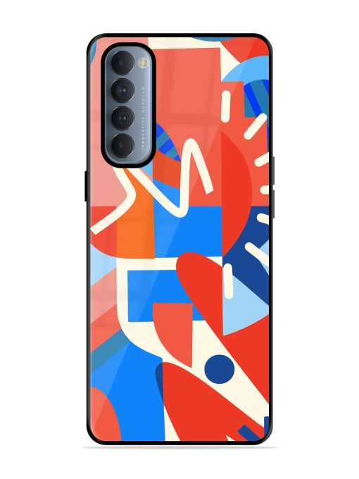 Abstract Harmony Glossy Soft Edge Case for Oppo Reno 4 Pro Chachhi