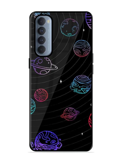 Cosmic Ballet Glossy Soft Edge Case for Oppo Reno 4 Pro Chachhi