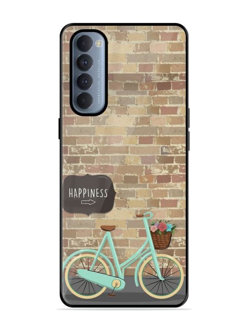 Pedaling Towards Happiness Glossy Soft Edge Case for Oppo Reno 4 Pro Chachhi