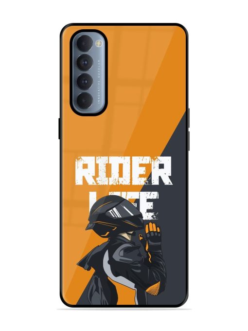 Ride Never Ends Glossy Soft Edge Case for Oppo Reno 4 Pro Chachhi