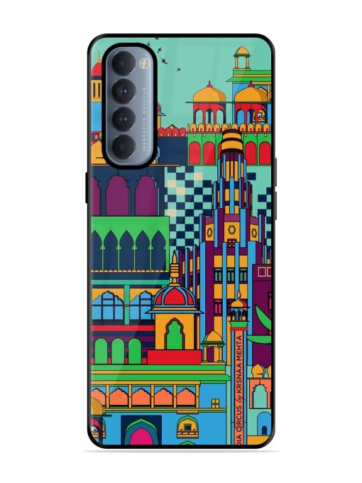 Indian Tapestry Glossy Soft Edge Case for Oppo Reno 4 Pro Chachhi