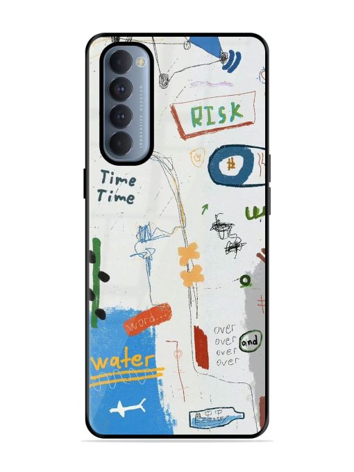 Mind Map Madness Glossy Soft Edge Case for Oppo Reno 4 Pro Chachhi