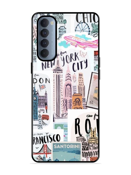 Travelogue Glossy Soft Edge Case for Oppo Reno 4 Pro Chachhi