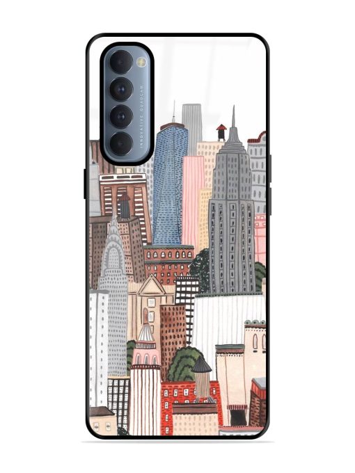 Cityscape Dreams Glossy Soft Edge Case for Oppo Reno 4 Pro Chachhi