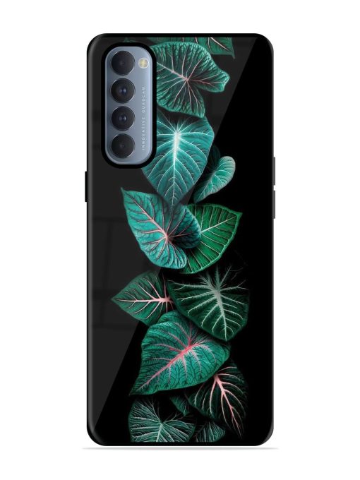 Emerald Elegance Glossy Soft Edge Case for Oppo Reno 4 Pro Chachhi