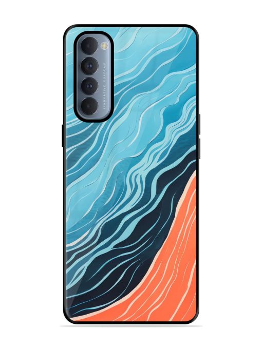 Oceanic Divide Glossy Soft Edge Case for Oppo Reno 4 Pro Chachhi