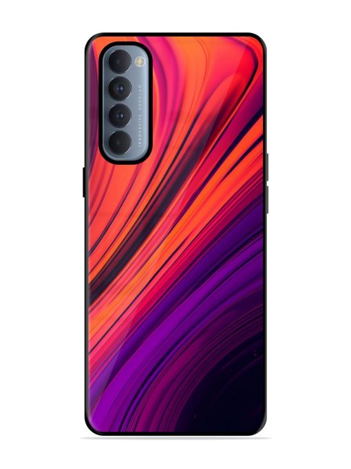 Crimson Curls Glossy Soft Edge Case for Oppo Reno 4 Pro Chachhi