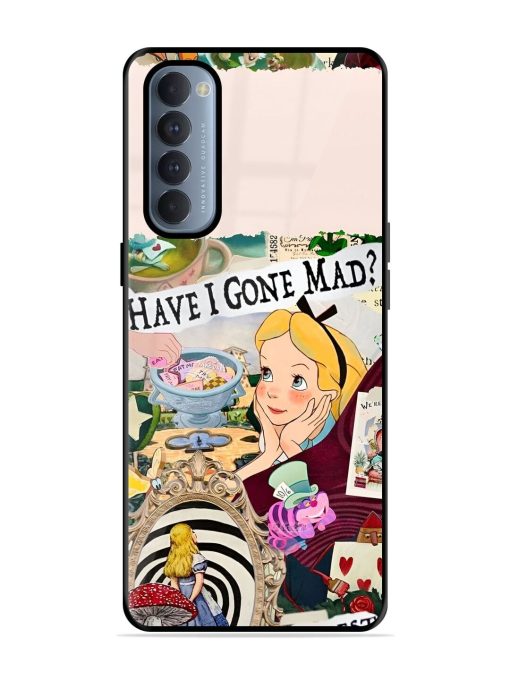 Mad Hatter'S Collage Glossy Soft Edge Case for Oppo Reno 4 Pro Chachhi