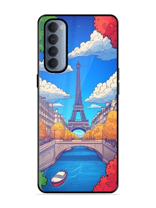 Parisian Panorama Glossy Soft Edge Case for Oppo Reno 4 Pro Chachhi