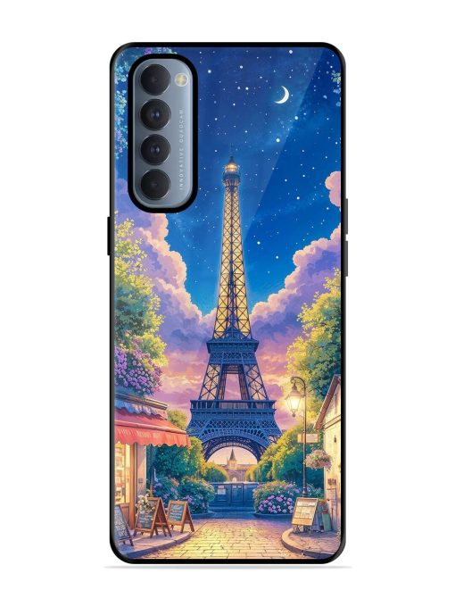 Twilight In Paris Glossy Soft Edge Case for Oppo Reno 4 Pro Chachhi