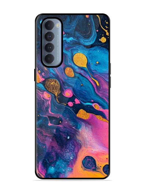 Cosmic Swirl Glossy Soft Edge Case for Oppo Reno 4 Pro Chachhi