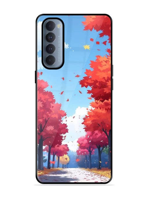 Autumn'S Embrace Glossy Soft Edge Case for Oppo Reno 4 Pro Chachhi