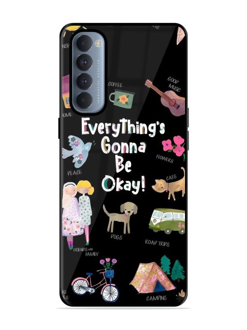 Everything'S Gonna Be Okay Glossy Soft Edge Case for Oppo Reno 4 Pro Chachhi