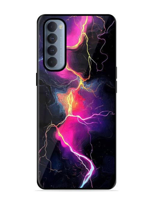 Electric Dreams Glossy Soft Edge Case for Oppo Reno 4 Pro Chachhi