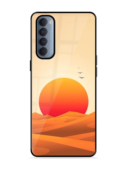 Desert Sunset Glossy Soft Edge Case for Oppo Reno 4 Pro Chachhi