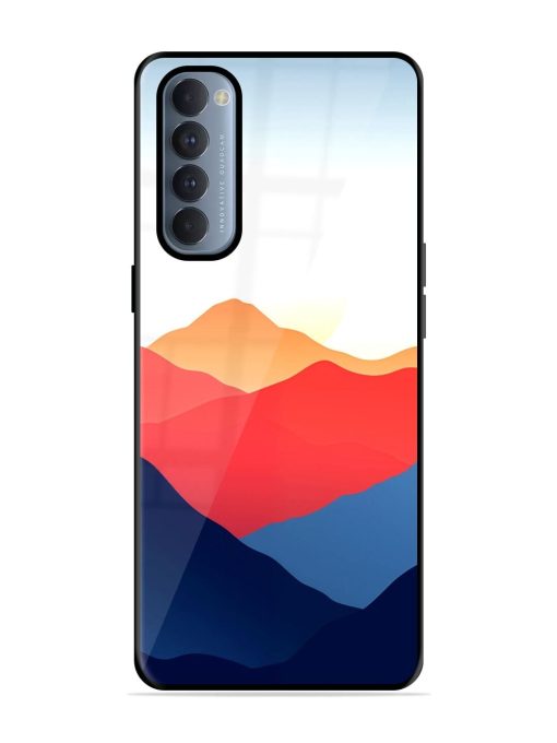 Sunset Peaks Glossy Soft Edge Case for Oppo Reno 4 Pro Chachhi