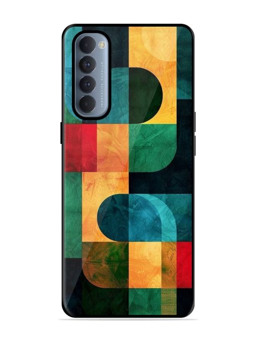 Geometric Harmony Glossy Soft Edge Case for Oppo Reno 4 Pro Chachhi