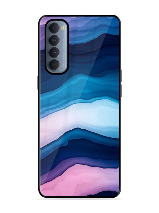 Oceanic Layers Glossy Soft Edge Case for Oppo Reno 4 Pro Chachhi