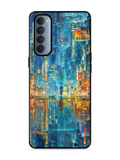 Neon Metropolis Glossy Soft Edge Case for Oppo Reno 4 Pro Chachhi