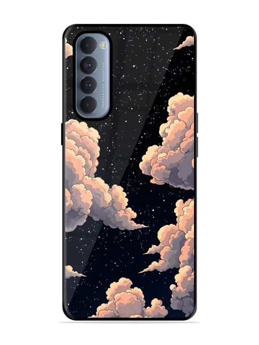 Starry Night Dreams Glossy Soft Edge Case for Oppo Reno 4 Pro Chachhi