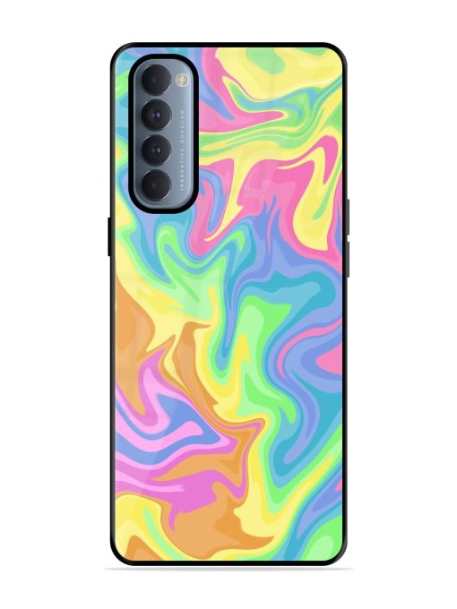 Whimsical Swirl Glossy Soft Edge Case for Oppo Reno 4 Pro Chachhi