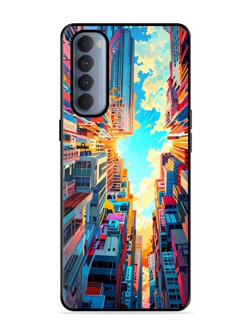 Skyward City Glossy Soft Edge Case for Oppo Reno 4 Pro Chachhi