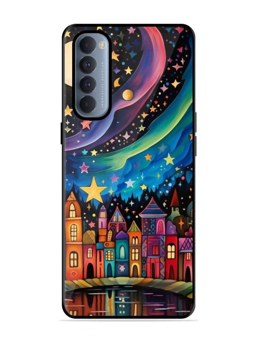 Starlit Village Glossy Soft Edge Case for Oppo Reno 4 Pro