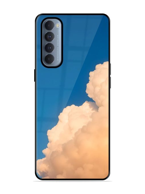 Golden Cloudscape Glossy Soft Edge Case for Oppo Reno 4 Pro Chachhi