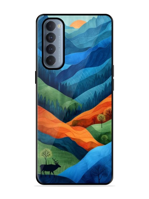 Layers Of The Land Glossy Soft Edge Case for Oppo Reno 4 Pro