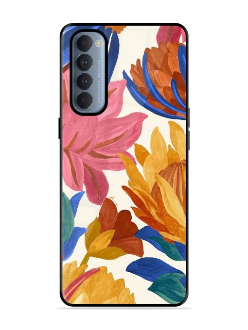 Blooming Tapestry Glossy Soft Edge Case for Oppo Reno 4 Pro Chachhi