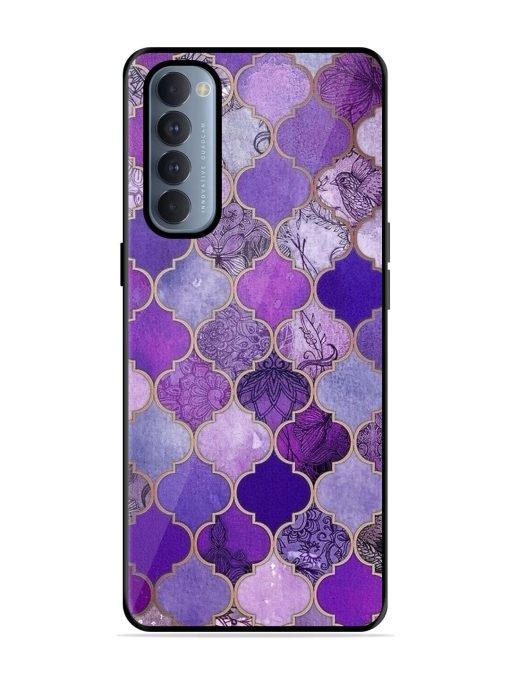 Purple Mosaic Magic Glossy Soft Edge Case for Oppo Reno 4 Pro Chachhi