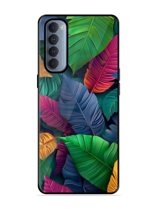 Tropical Tapestry Glossy Soft Edge Case for Oppo Reno 4 Pro Chachhi