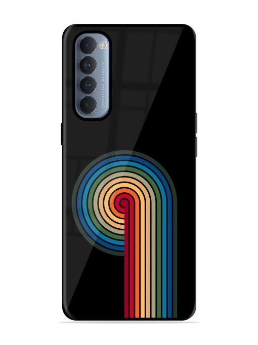 Rainbow Ripple Glossy Soft Edge Case for Oppo Reno 4 Pro