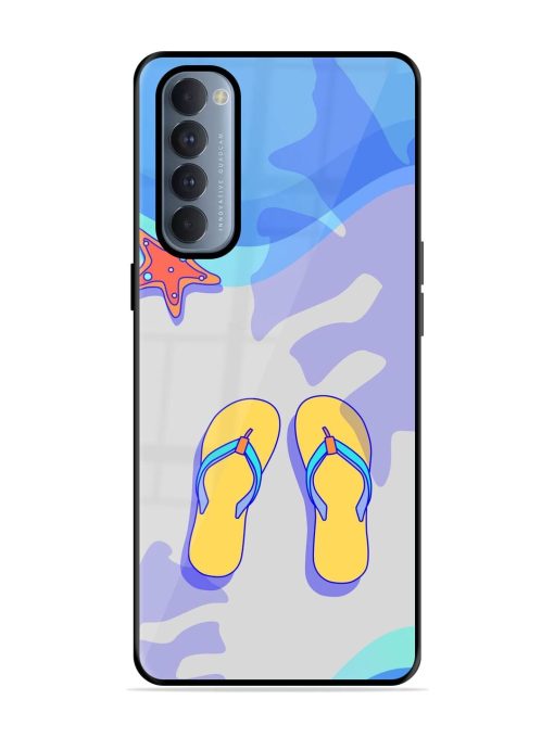 Sandy Toes And Salty Seas Glossy Soft Edge Case for Oppo Reno 4 Pro Chachhi