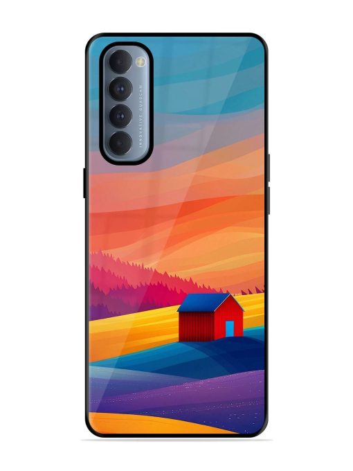 Sunset Solitude Glossy Soft Edge Case for Oppo Reno 4 Pro Chachhi