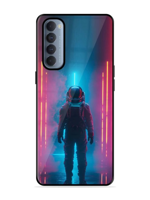 Neon Astronaut Glossy Soft Edge Case for Oppo Reno 4 Pro Chachhi