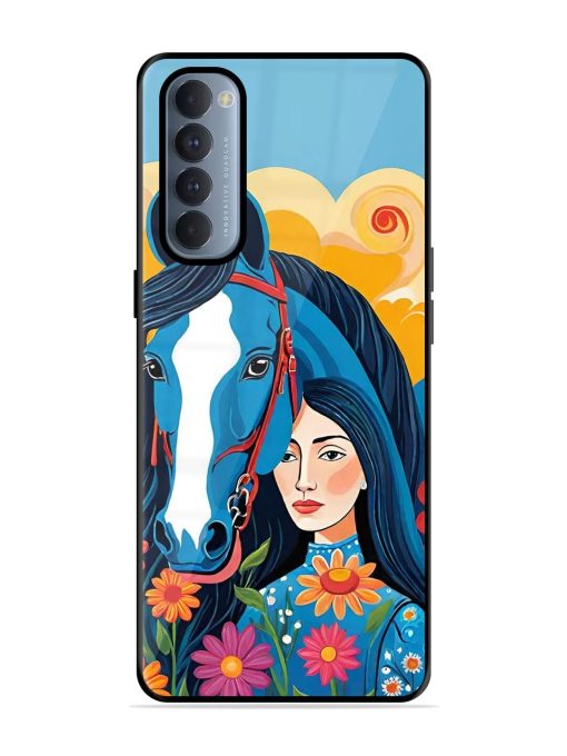 Equine Enchantment Glossy Soft Edge Case for Oppo Reno 4 Pro Chachhi