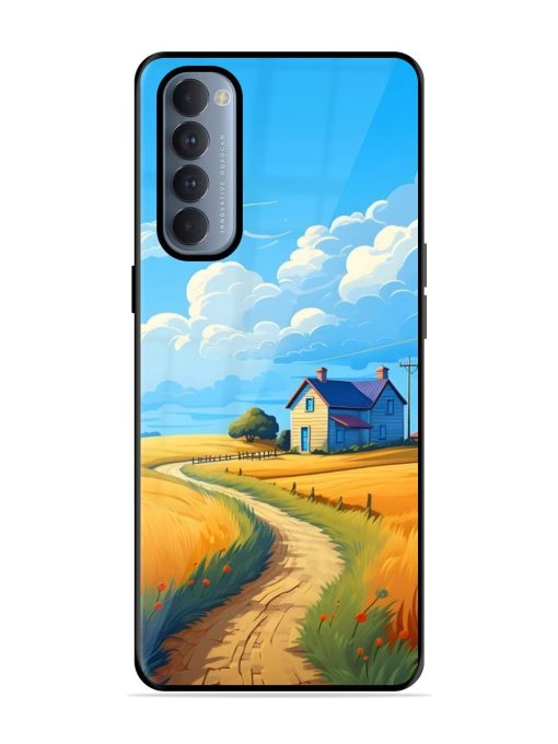 Countryside Cottage Glossy Soft Edge Case for Oppo Reno 4 Pro