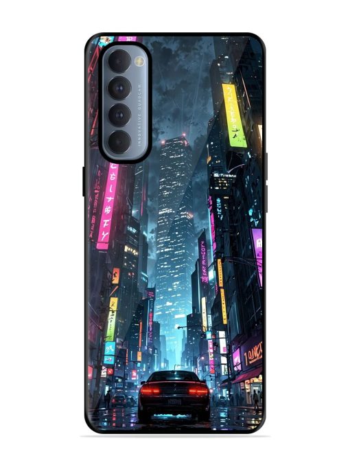 Neon Nightscape Glossy Soft Edge Case for Oppo Reno 4 Pro Chachhi