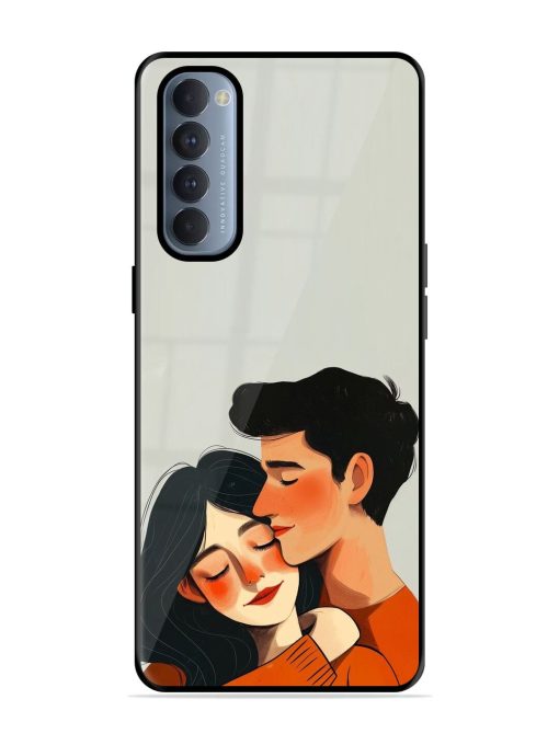 Craft Couples Glossy Soft Edge Case for Oppo Reno 4 Pro Chachhi