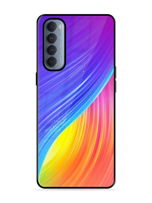 Neon Swirl Glossy Soft Edge Case for Oppo Reno 4 Pro Chachhi