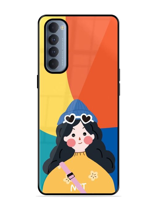 Colorful Vibes Glossy Soft Edge Case for Oppo Reno 4 Pro Chachhi