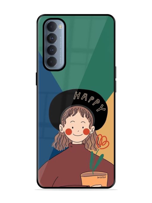 Happy Momo Glossy Soft Edge Case for Oppo Reno 4 Pro Chachhi