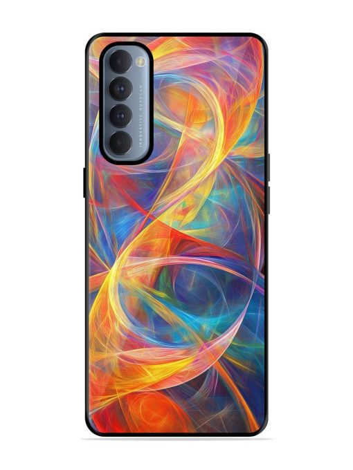 Cosmic Currents Glossy Soft Edge Case for Oppo Reno 4 Pro Chachhi