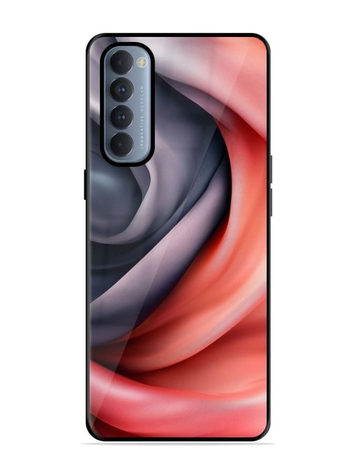 Swirling Silk Glossy Soft Edge Case for Oppo Reno 4 Pro Chachhi