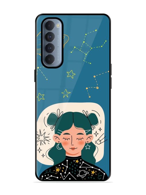 Cosmic Daydreamer Glossy Soft Edge Case for Oppo Reno 4 Pro Chachhi