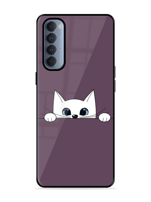 Peek-A-Boo Kitty Glossy Soft Edge Case for Oppo Reno 4 Pro Chachhi