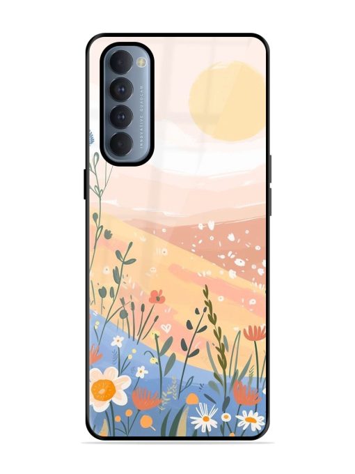 Golden Hour Blooms Glossy Soft Edge Case for Oppo Reno 4 Pro Chachhi