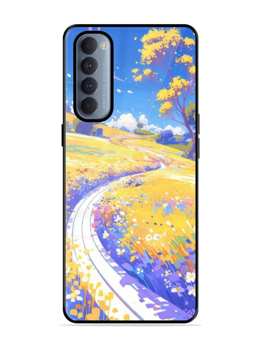 Vibrant Spring Meadow Glossy Soft Edge Case for Oppo Reno 4 Pro Chachhi